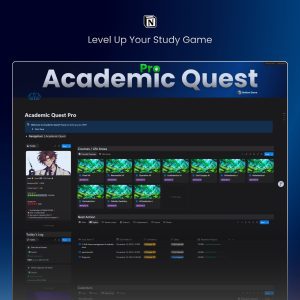 Academic Quest Pro premium study system showing advanced analytics, multi-semester tracking, study partner collaboration, and Life OS integration features.