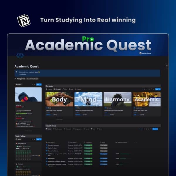 Academic Quest: The Ultimate Study System for Success