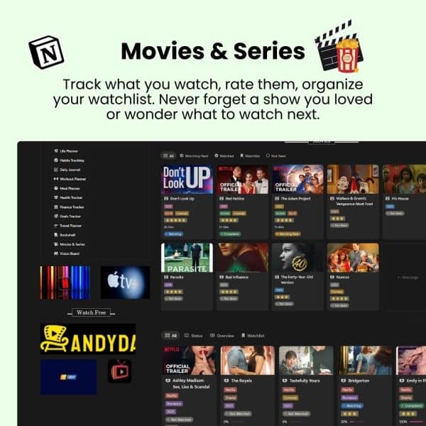 Life OS Notion Template – Complete Life Planner, Habit Tracker & Personal Dashboard
