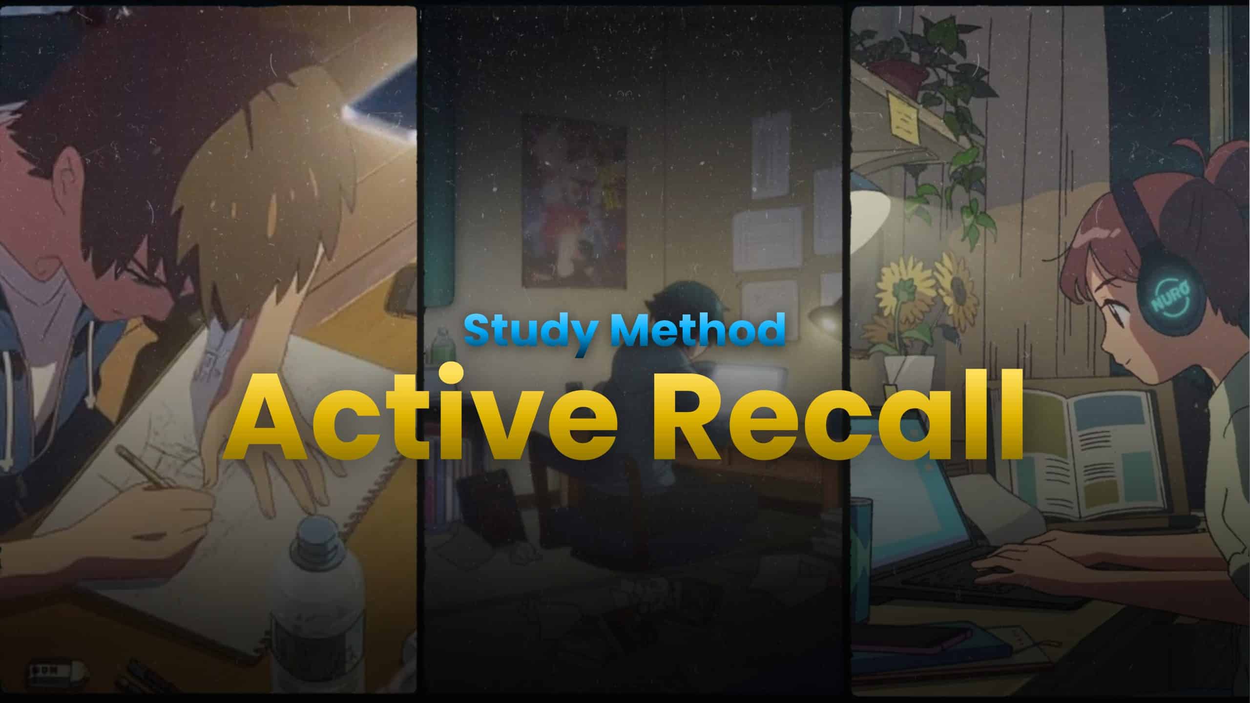 Stop Pretending to Study—Start Using Active Recall Student using active recall study method with notebook and questions to test memory instead of rereading notes