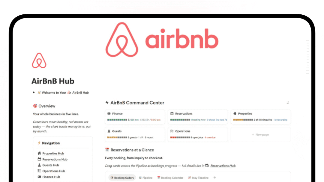 Airbnb Notion Template: The Ultimate Host Hub