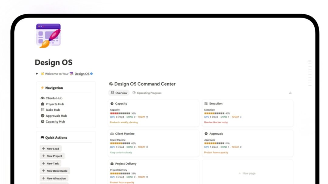 Design OS: The Complete Design Agency Notion Template