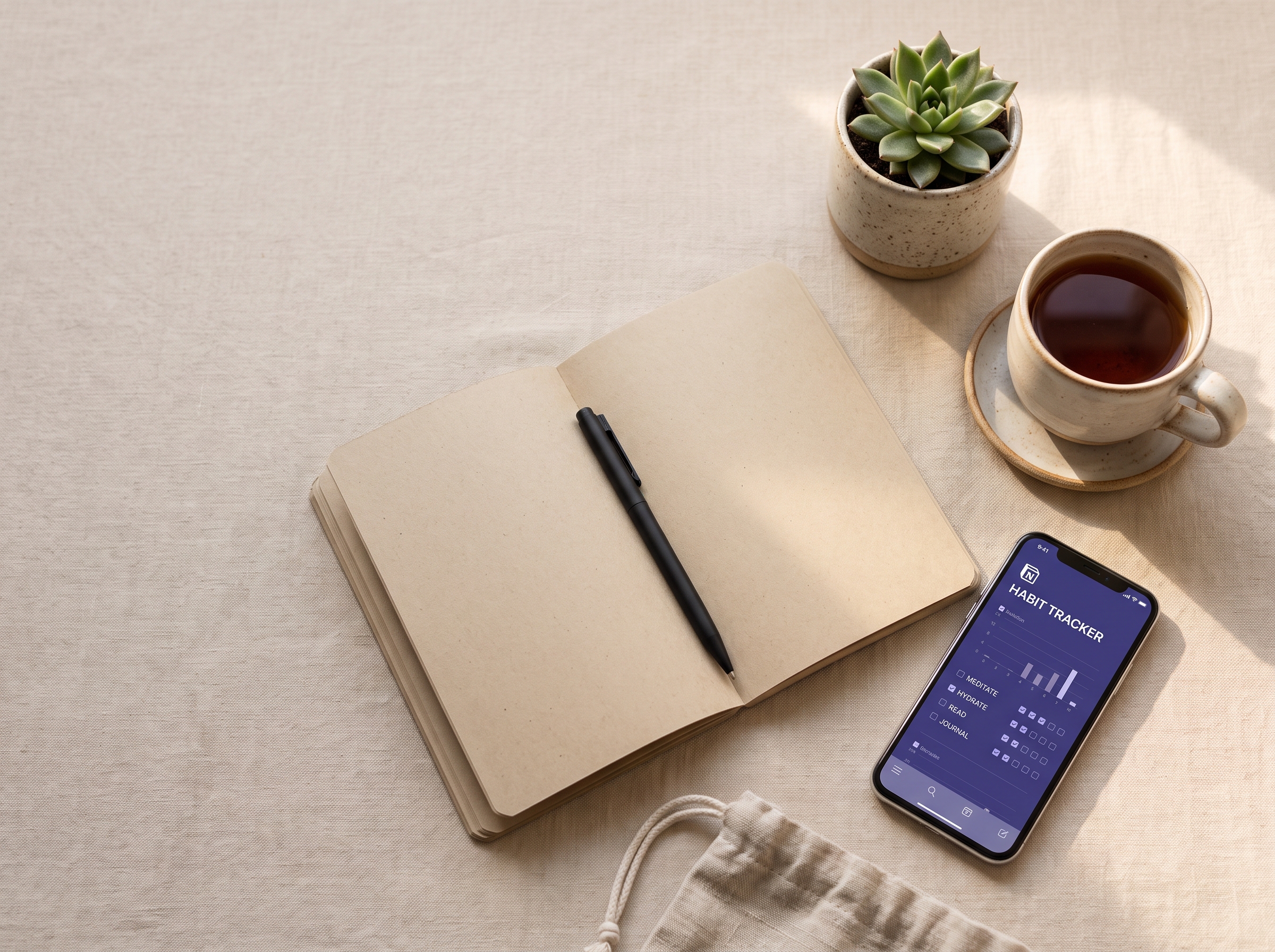 Journal_pen_plant_smartphone_tea_202607081511